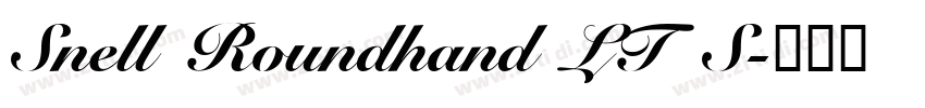 Snell Roundhand LT S字体转换